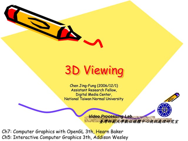 CG OpenGL 3D viewing-course 7