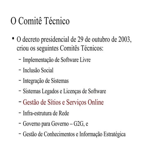 CT Sitios - Apresentação no Serpro