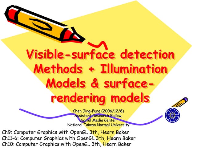 CG OpenGL surface detection+illumination+rendering models-course 9