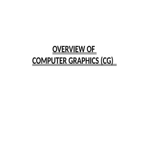 Computer graphics ppt | PPTX