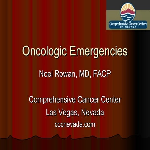 Oncological emergencies | PPTX