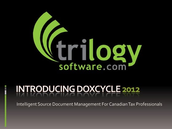 Trilogy Software presentations