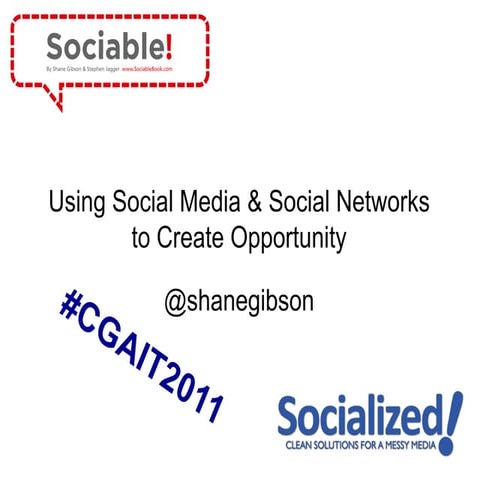 CGA BC IT Forum 2011 Social Media Presentation