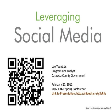 Leveraging Social Media - CAGP 2 27-2012