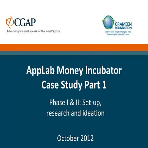CGAP & Grameen Foundation AppLab Case Study Part 1