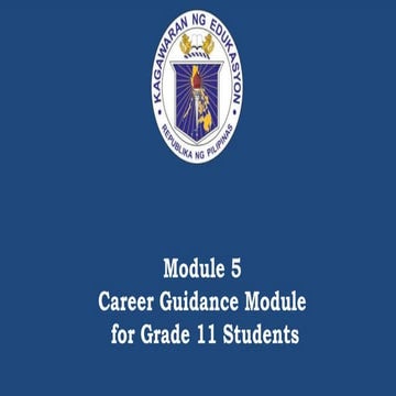 Career Guidance Advocacy Program Module 5 .pptx
