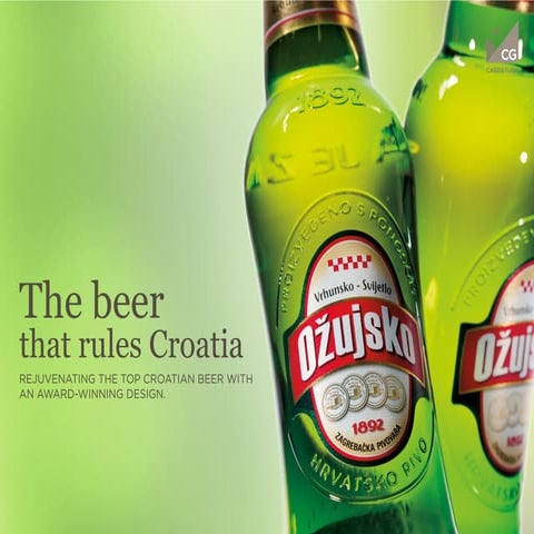 Ozujsko New bottle awarded design