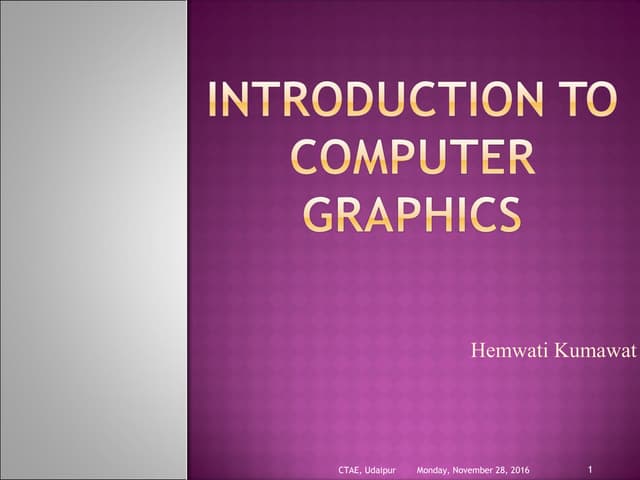 Computer Graphics | PPT | Computer Animation | Computer Software and ...