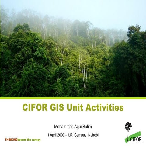 [Day 2] Center Presentation: CIFOR
