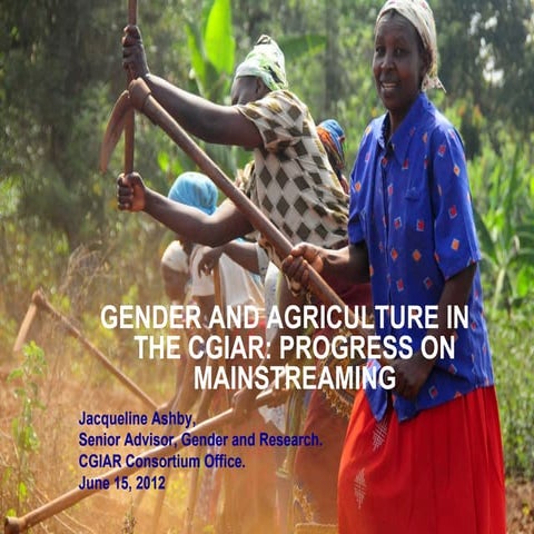 CGIAR gender update