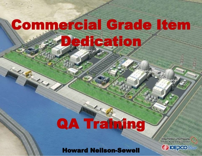 Commercial Grade Item Dedication