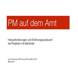 PM auf dem Amt (PM Camp Rhein-Main ...