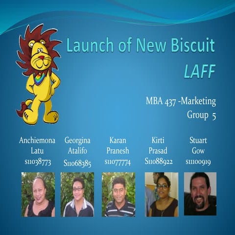 GLUCO biscuit product Marketing Plan - MBA 437 Marketing