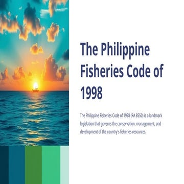 FISHERIES CODE OF THE PHILIPPINES RA10654_LessonFISHERIES CODE OF THE ...