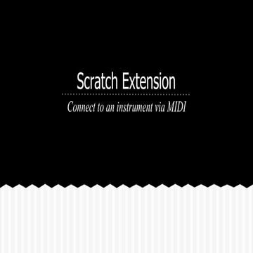 Scratch extension