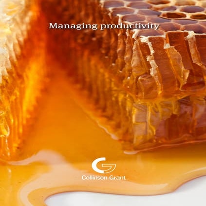 Managing productivity