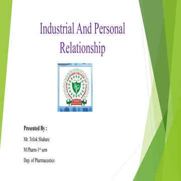 C gmp indutrial and personal relationship trii