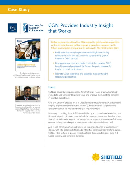 Sheffield - CGN Case Study
