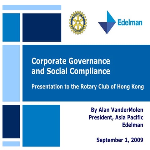 Cg Presentation For Rotary Club Of Hk (Aug 31)