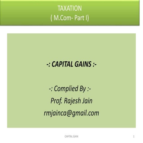CAPITAL GAINS
