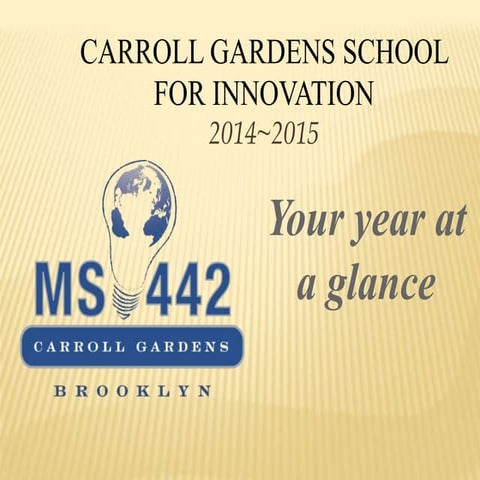 M.S. 442 CGSI 6th Grade Orientation | PPT
