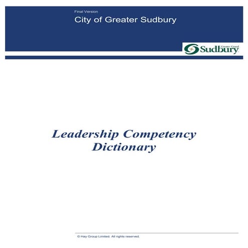 Competency dictionary | PDF