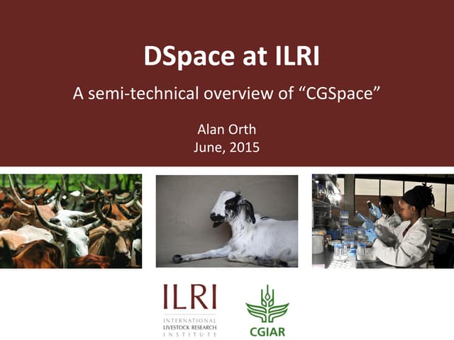 DSpace at ILRI : A semi-technical overview of “CGSpace”
