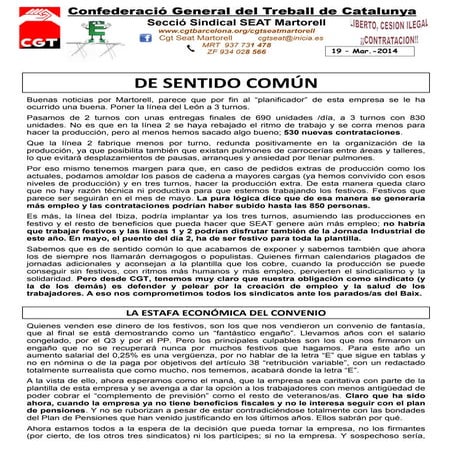 Hoja informativa CGT 140318