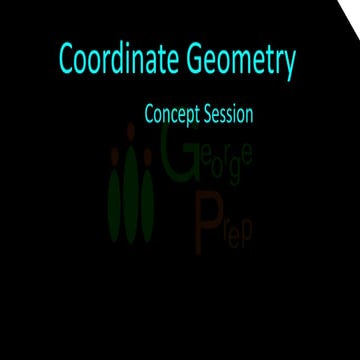 GRE - Coordinate Geometry