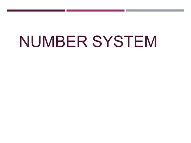 ch-01numbersystems computer fundamentals