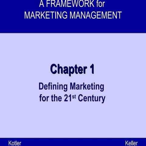 Marketing PPT- Chapter 1 of Philip Kotler | PPTX