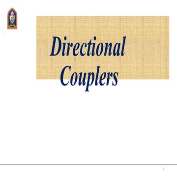 direction coupler in microwave engineering