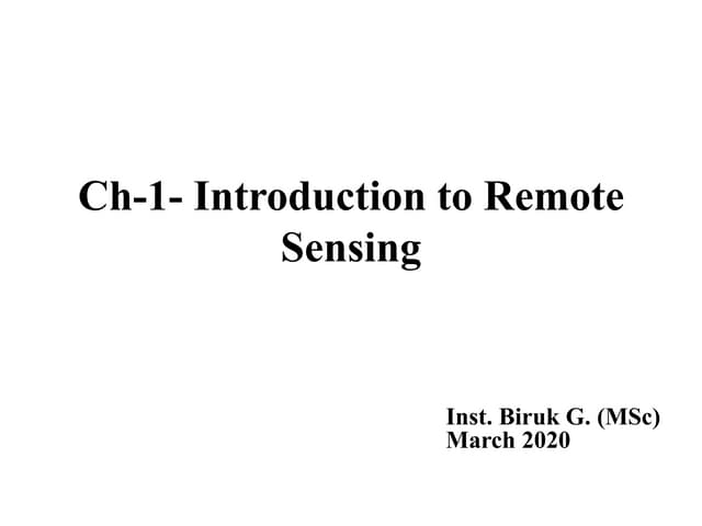 Ch 1 Introduction To Remote Sensing 7 Pdf Ch 1 Introduction To Remote Sensing 7 Pdf