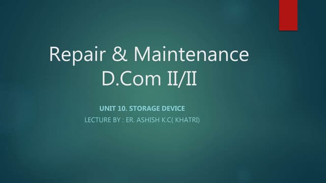 Storage Devices