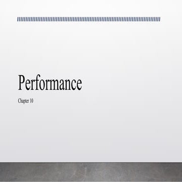 CHAPTER 1- Performance TOPIC (GROUP DYNAMICS)