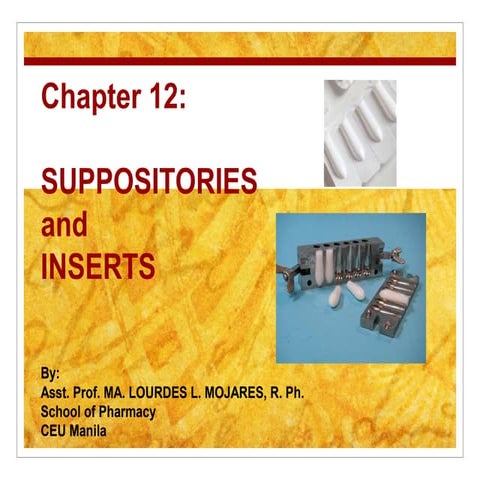 Ch.12   suppositories