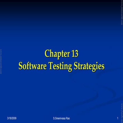 SOFTWARE ENGINEERING UNIT 6 Ch 13