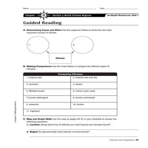 Ch. 3 section 3 worksheet