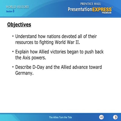 Ch. 17 section 3 the allies turn the tide | PPT