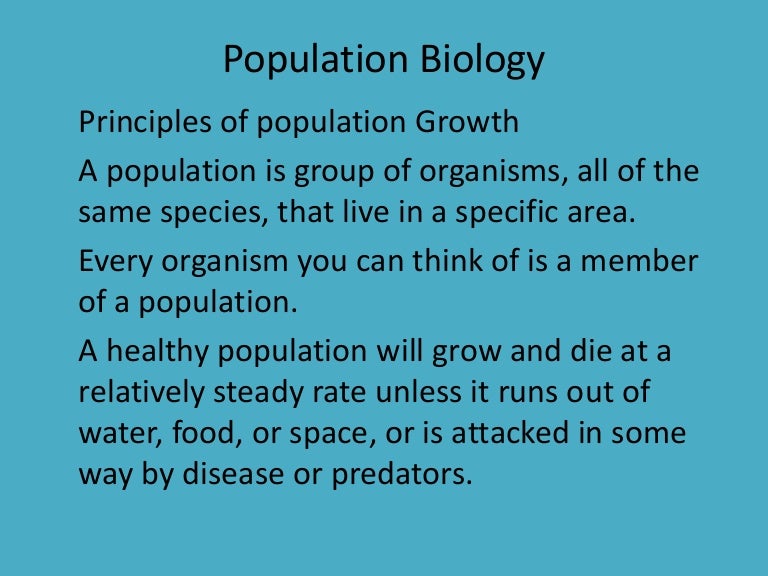 what is population dominance in biology