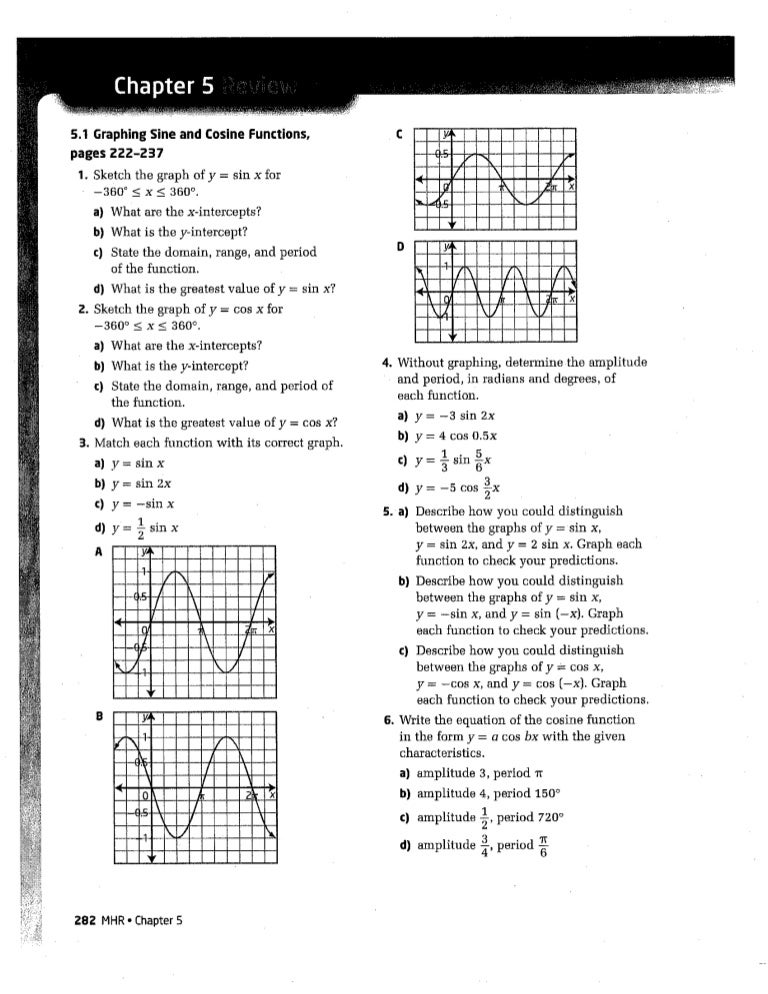 Ch 5 Review Assignment Key