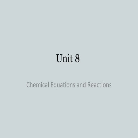 Unit 8.1 to 8.3 | PPT