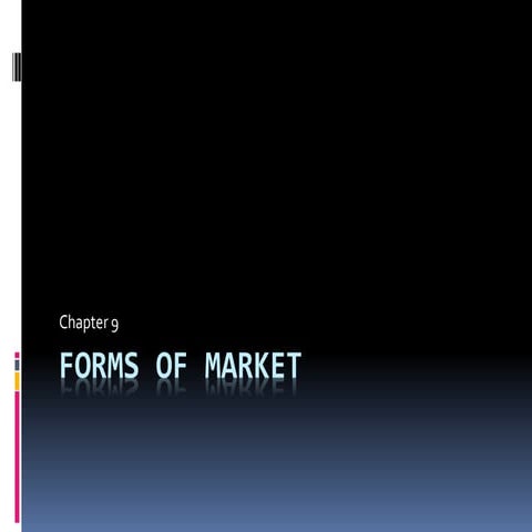 Forms of market