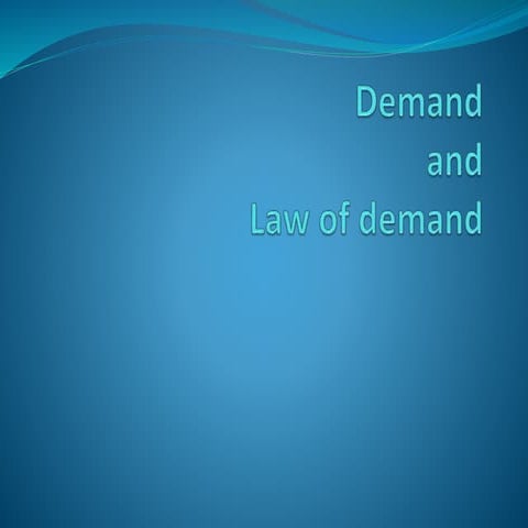 Demand