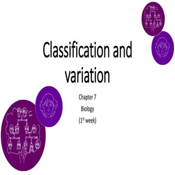 Ch.7.classification and variation