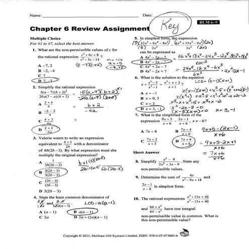 PC 20 Ch. 6 review assignment key | PDF