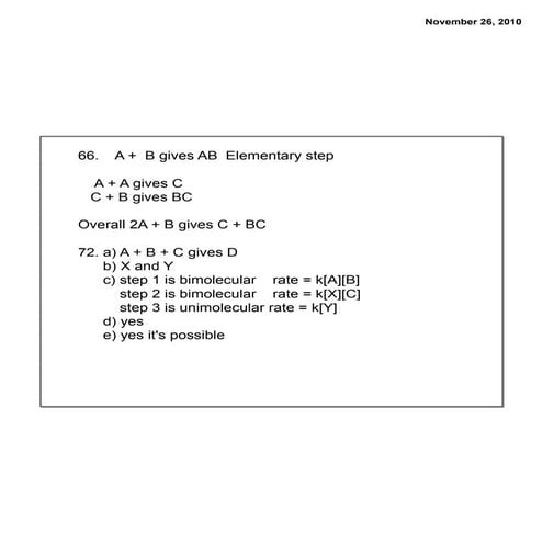 Ch.16 kinetics problems