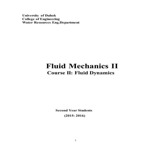 Ch.1 fluid dynamic