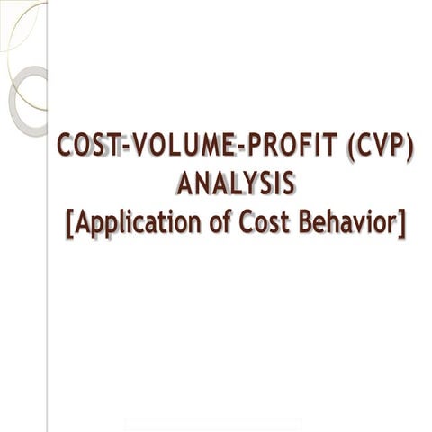 Ch-1 CVP Analysis april twenty 2024.pptx