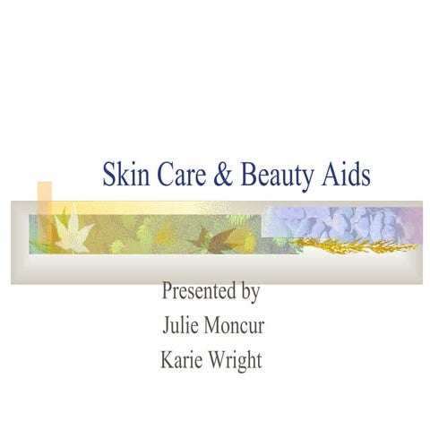 Ch 20 Skincare PPT